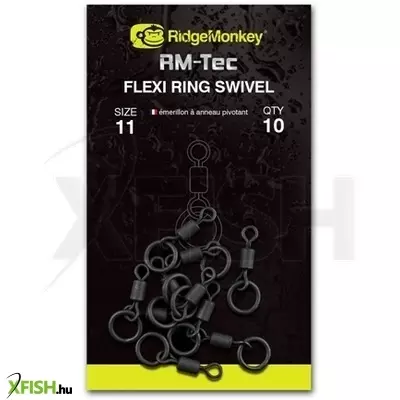 Ridgemonkey Rm_Tec Flexi Ring Swivel Size11 Karikás Forgó 10Db