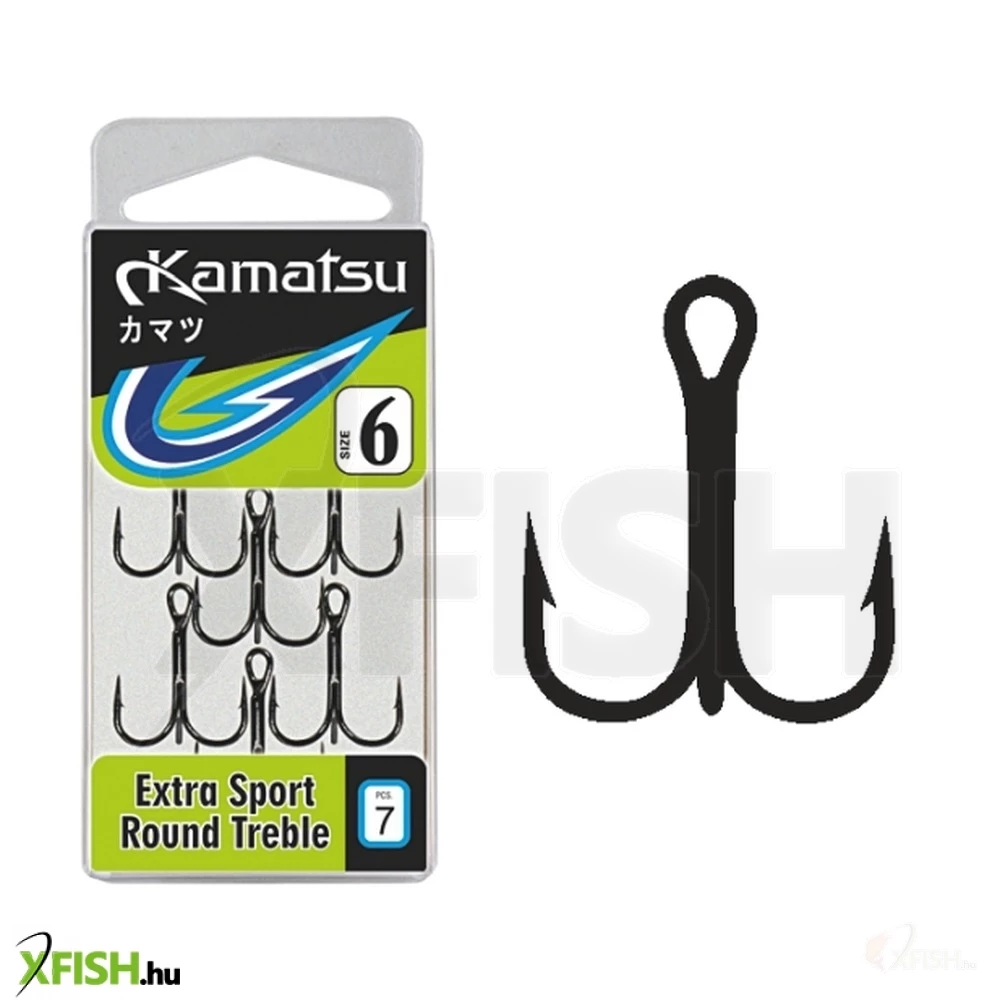 Kamatsu Treble Hook Round 6 Black Nickel Treble